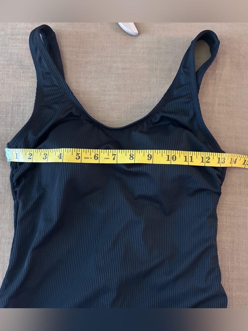 Hurley One Piece Ribbed Swimsuit Bathing Suit Black - Picture 6 of 7